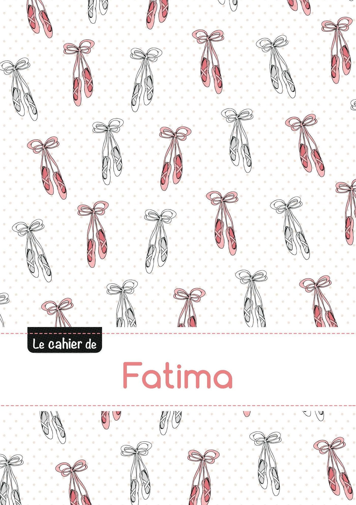 Le cahier de fatima: Le cahier de fatima - blanc, 96p, a5 - ballerine Children's books