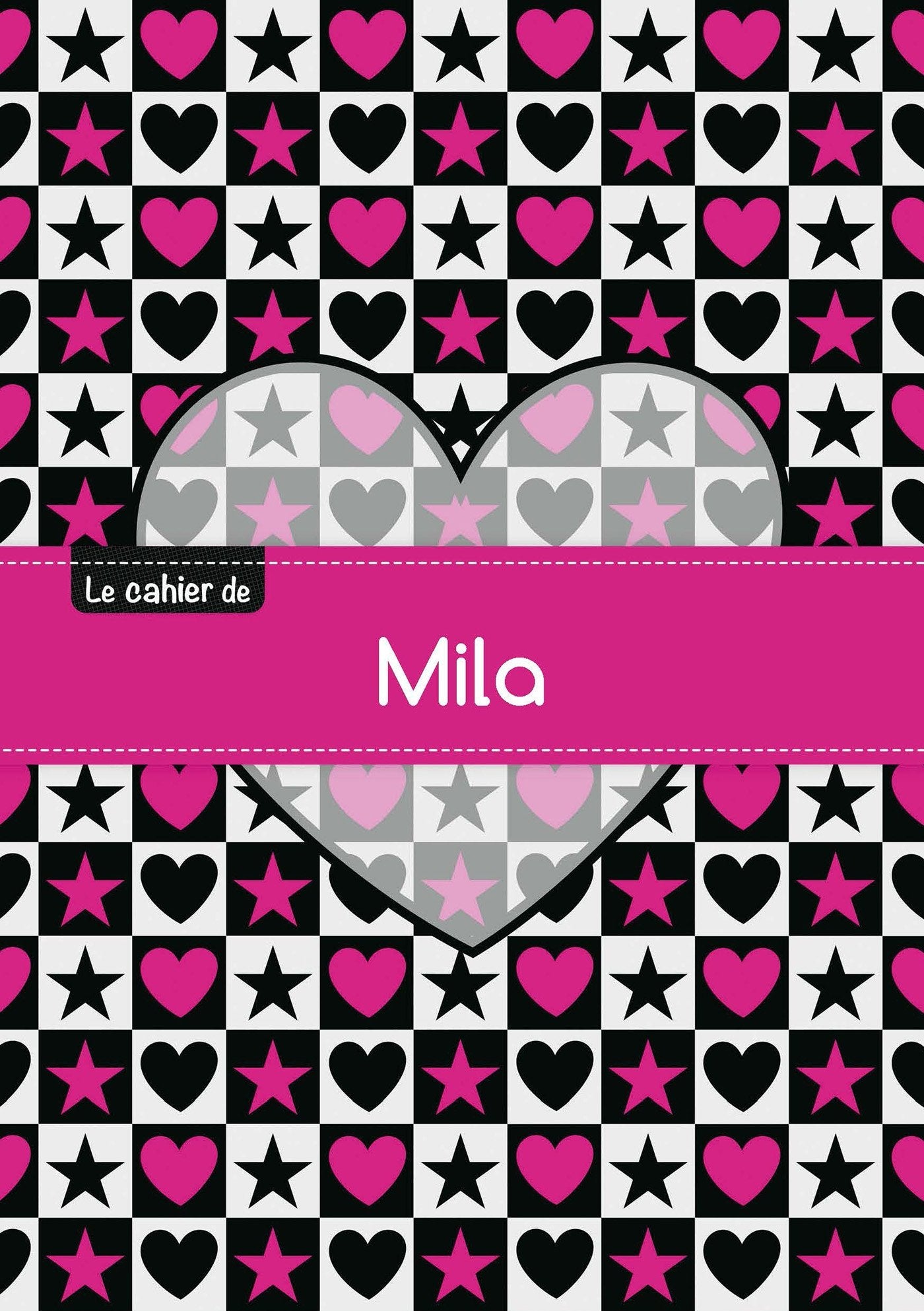 Le cahier de mila: Cahier mila - blanc,96p,a5 - coeuretetoile Children's books