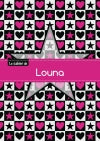 Le cahier de Louna : Petits carreaux, 96p, A5 : Etoile et c ur Children's books