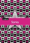 CAHIER SONIA BLANC,96P,A5 ETOILEETCoeUR book