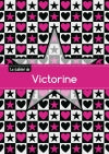 CAHIER VICTORINE BLANC,96P,A5 ETOILEETCoeUR book