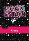 Le cahier d'Annie : Petits carreaux, 96p, A5 : Rock Star book