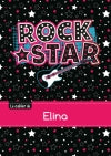 Le cahier d'Elina : Petits carreaux, 96p, A5 : Rock Star book