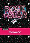 CAHIER MAIWENN BLANC,96P,A5 ROCKSTAR book