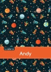 Le cahier d'Andy : Petits carreaux, 96p, A5 : Espace Children's books