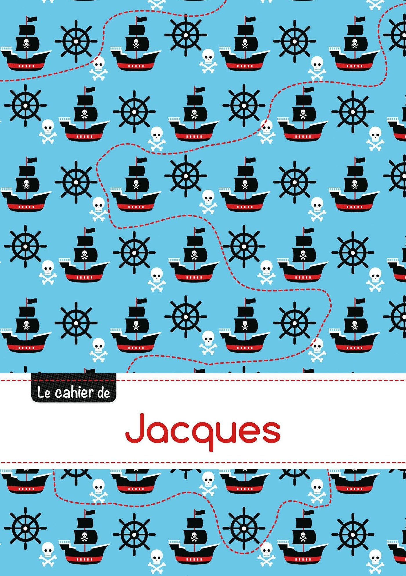 Le cahier de jacques: Le cahier de jacques - blanc, 96p, a5 - pirates Children's books