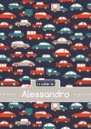 Le cahier d'Alessandro : Petits carreaux, 96p, A5 : Voitures book