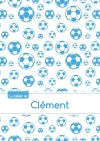 Le cahier de Clément : Petits carreaux, 96p, A5 : Football Marseille book