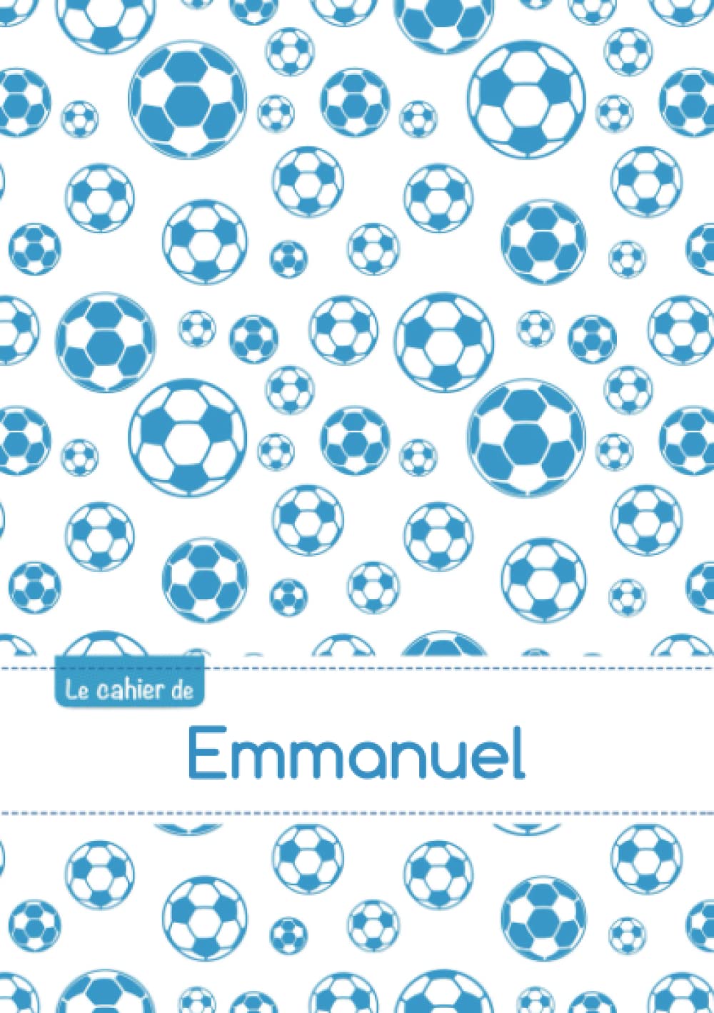Le cahier d'Emmanuel: Le cahier d'Emmanuel - Petits carreaux, 96p, A5 - Football Marseille Children's books