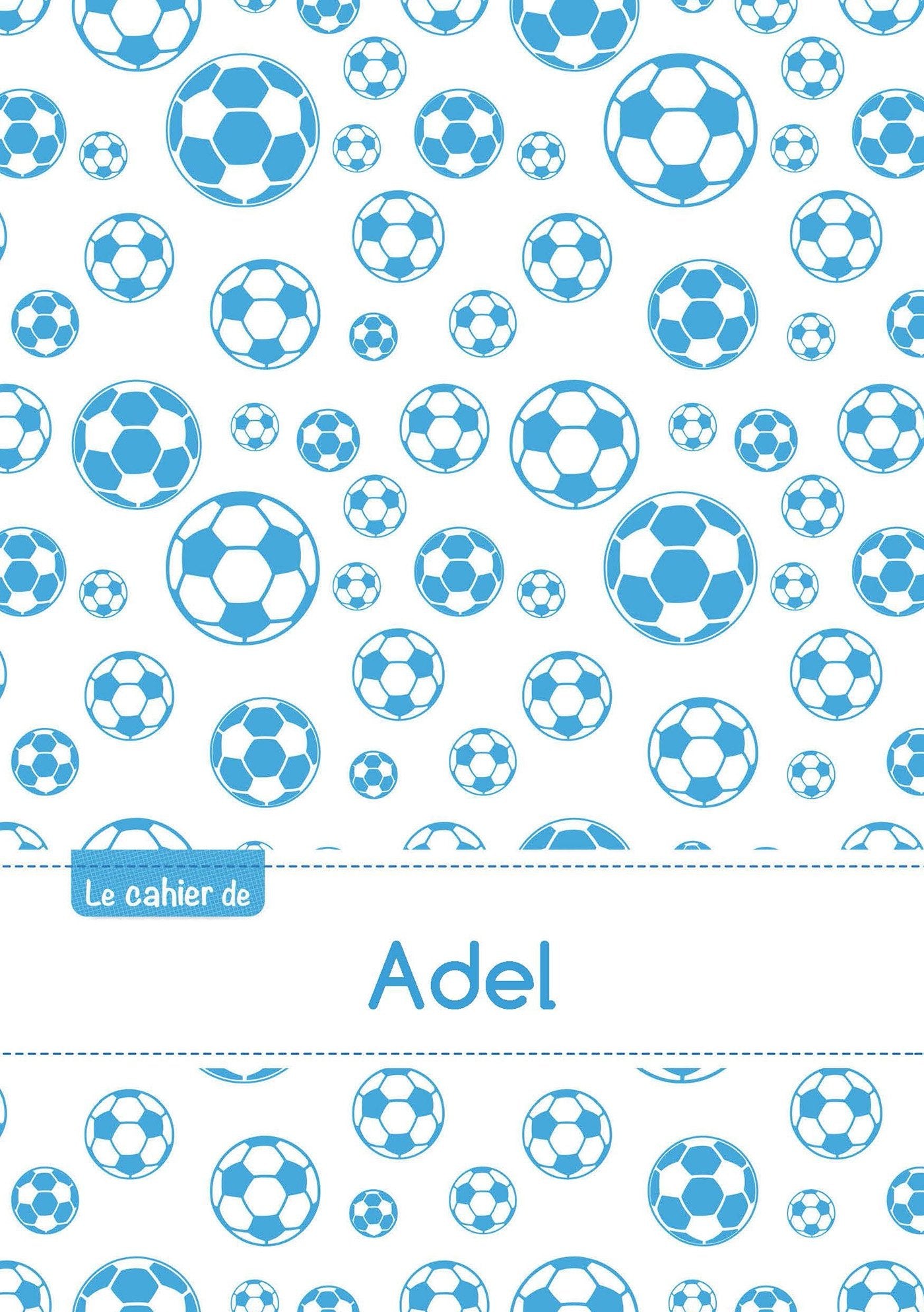 Le cahier de Adel: Le cahier d'Adel - Blanc, 96p, A5 - Football Marseille Children's books