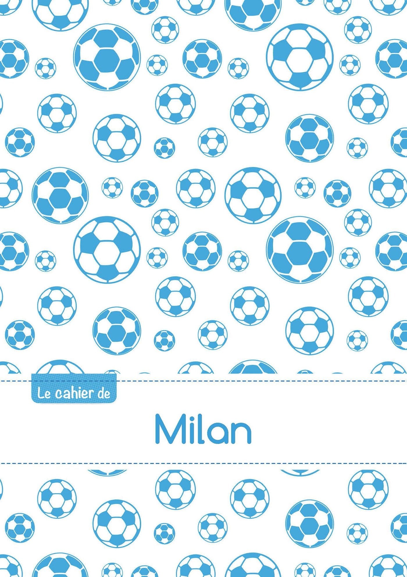 Le cahier de milan: Cahier milan - blanc,96p,a5 - footballmarseille Children's books