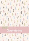 Le cahier de Gwendoline : Petits carreaux, 96p, A5 : Chats book
