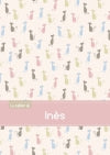 Le cahier d'Inès : Petits carreaux, 96p, A5 : Chats book