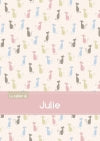 Le cahier de Julie : Petits carreaux, 96p, A5 : Chats book