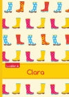 Le cahier de Clara : Séyès, 96p, A5 : Bottes de pluie Children's books