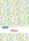 Le cahier de Killian : Petits carreaux, 96p, A5 : Tennis book