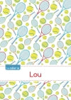 Le cahier de Lou : Petits carreaux, 96p, A5 : Tennis book