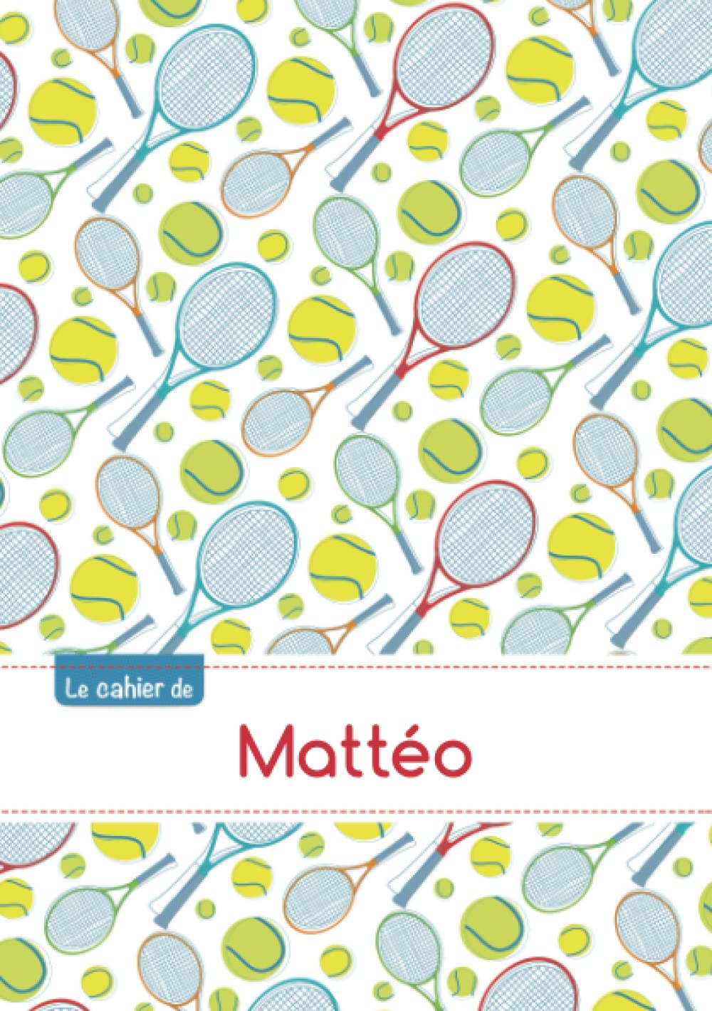 CAHIER MATTEO PTSCX,96P,A5 TENNIS book