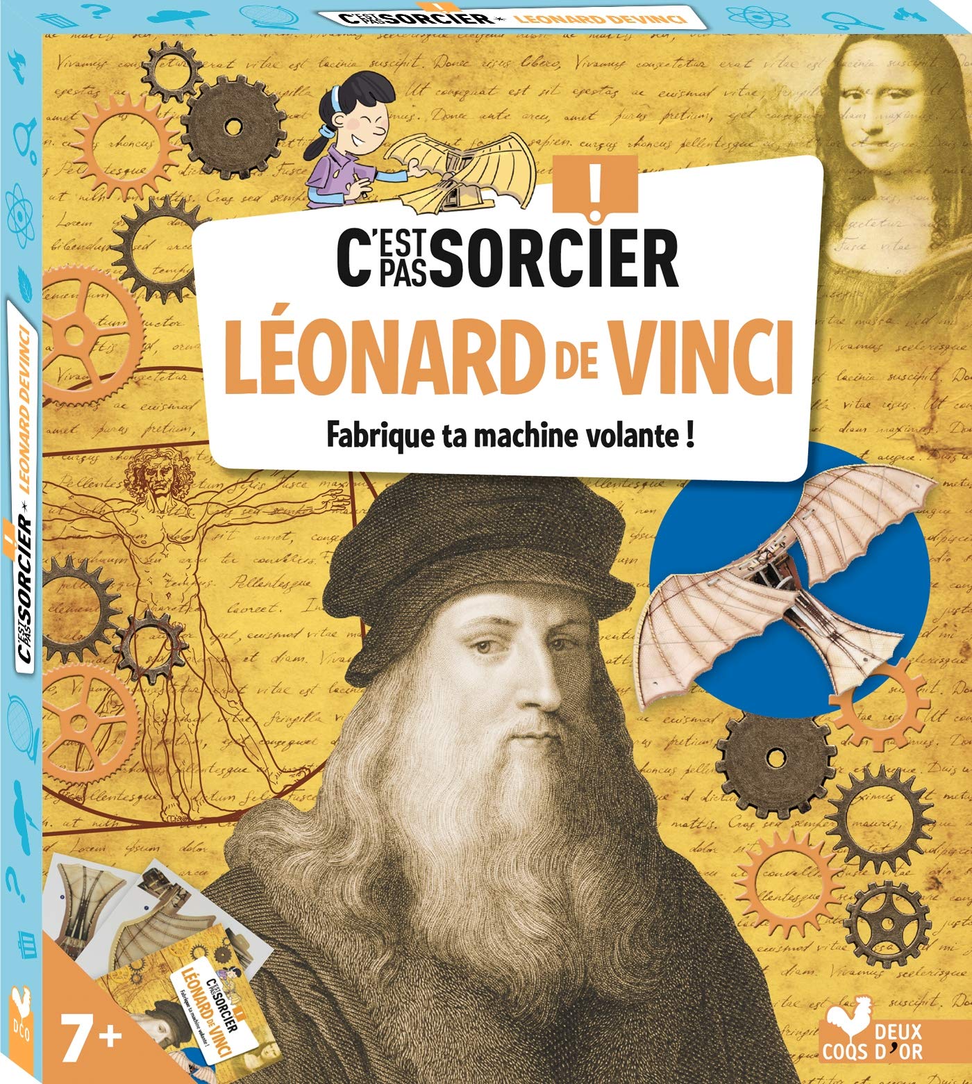 C'est pas sorcier Léonard de Vinci - boîte avec accessoires: Avec une machine volante à assembler Non-fiction