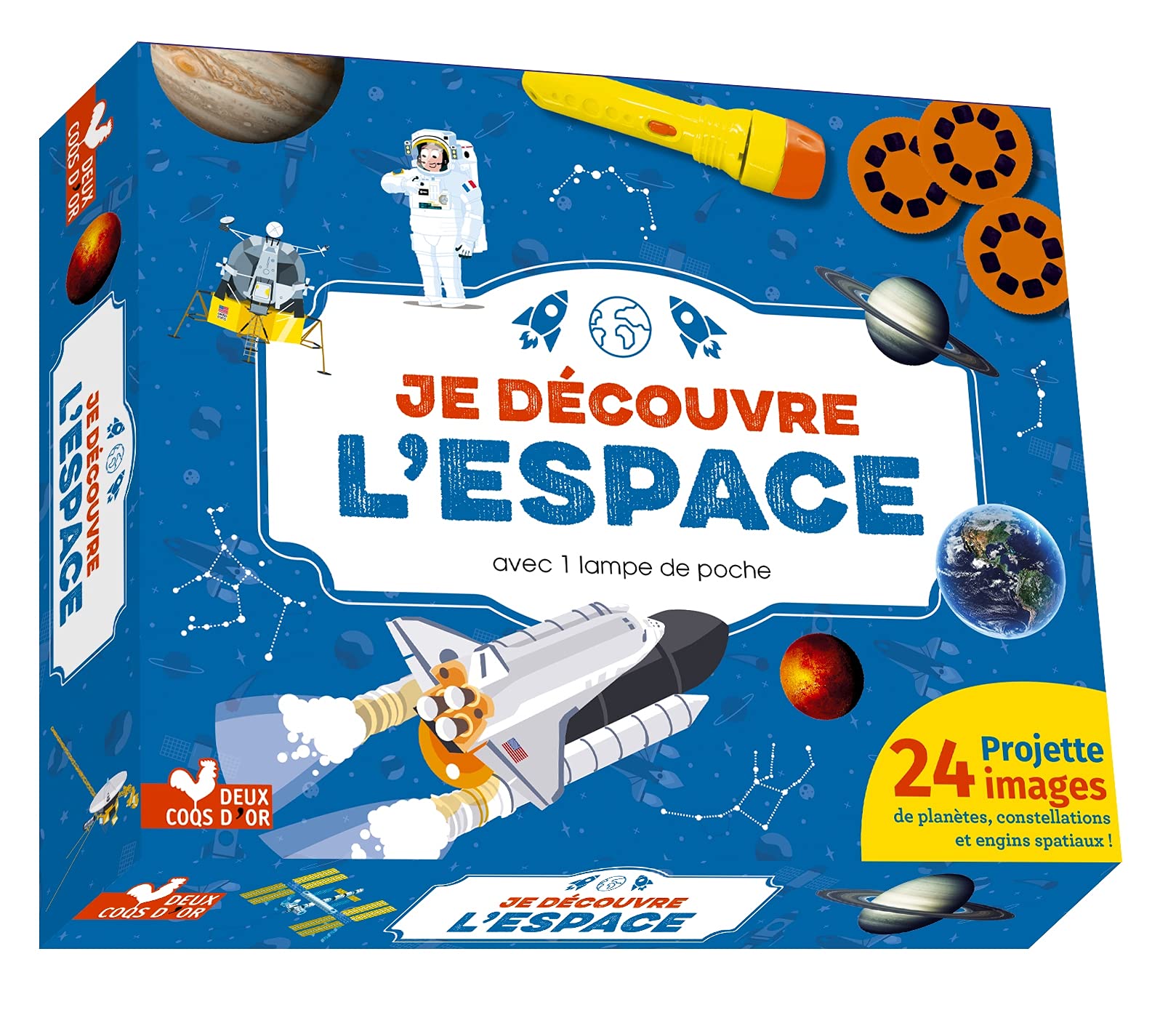 Je découvre l'espace - coffret avec lampe: Coffret avec 1 lampe de poche Natural Sciences