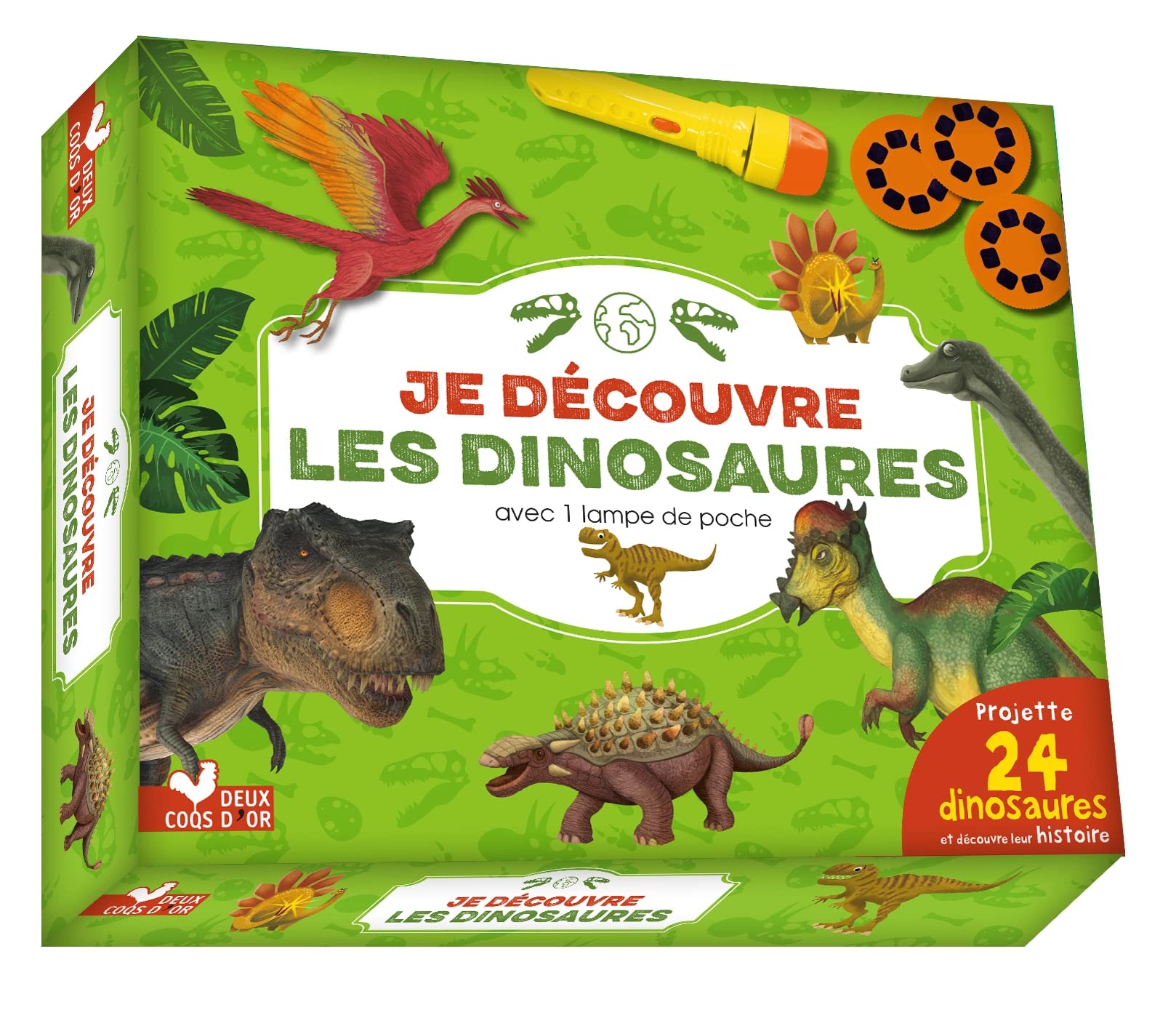 Je découvre les dinosaures - coffret avec lampe: Coffret avec 1 lampe de poche Non-fiction