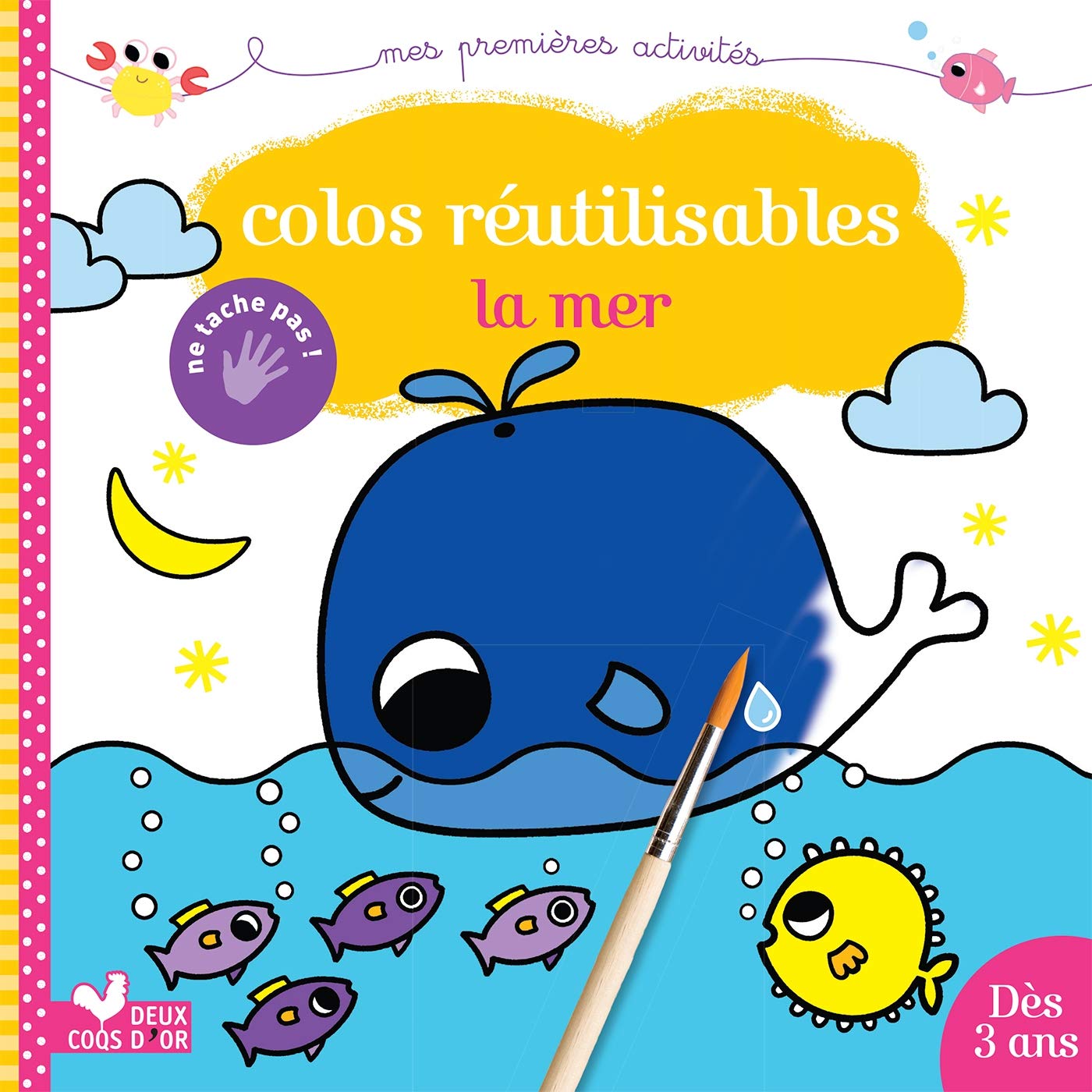 Colos magiques à la mer - avec pinceau book