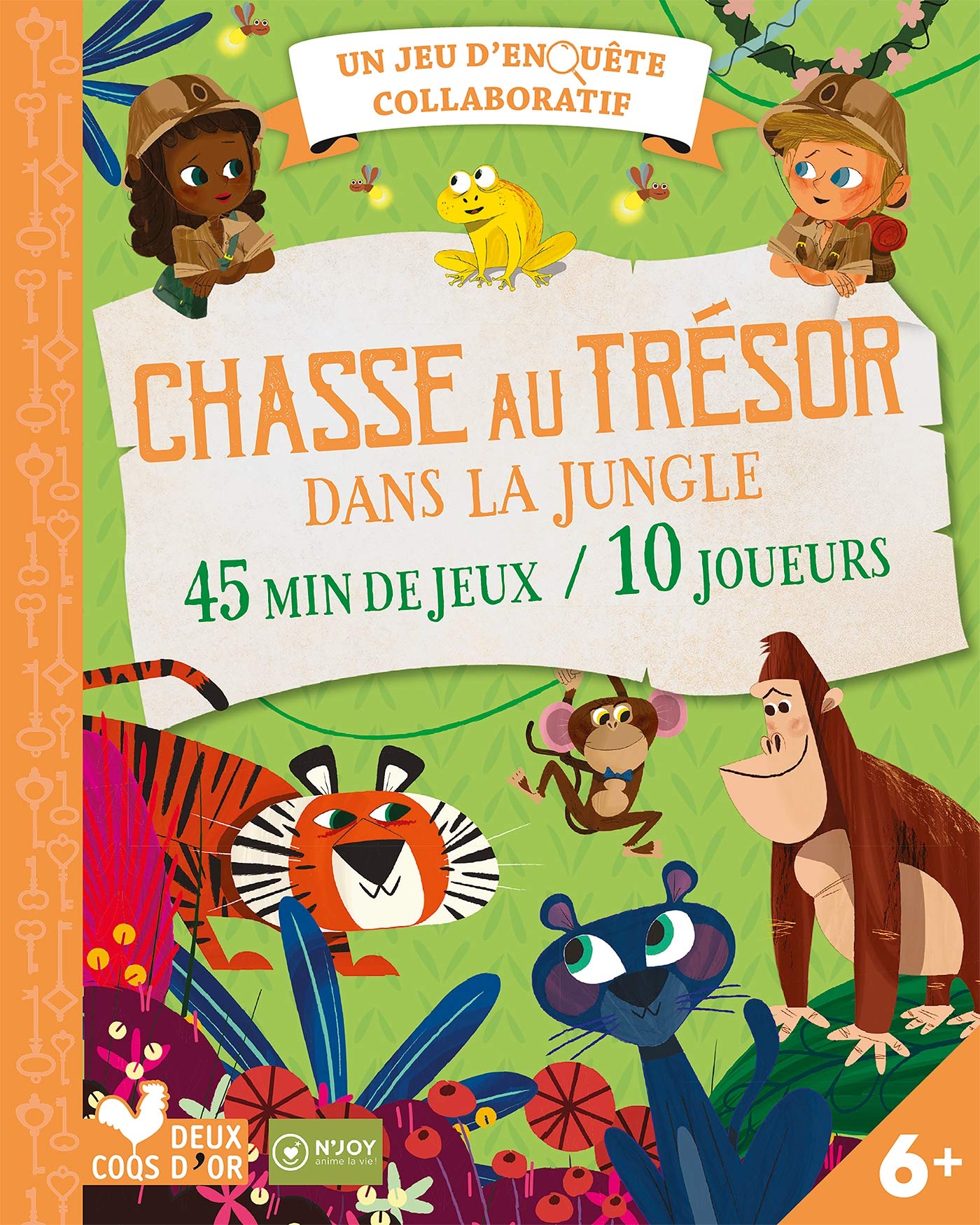 Chasse au trésor dans la jungle - pochette avec accessoires book