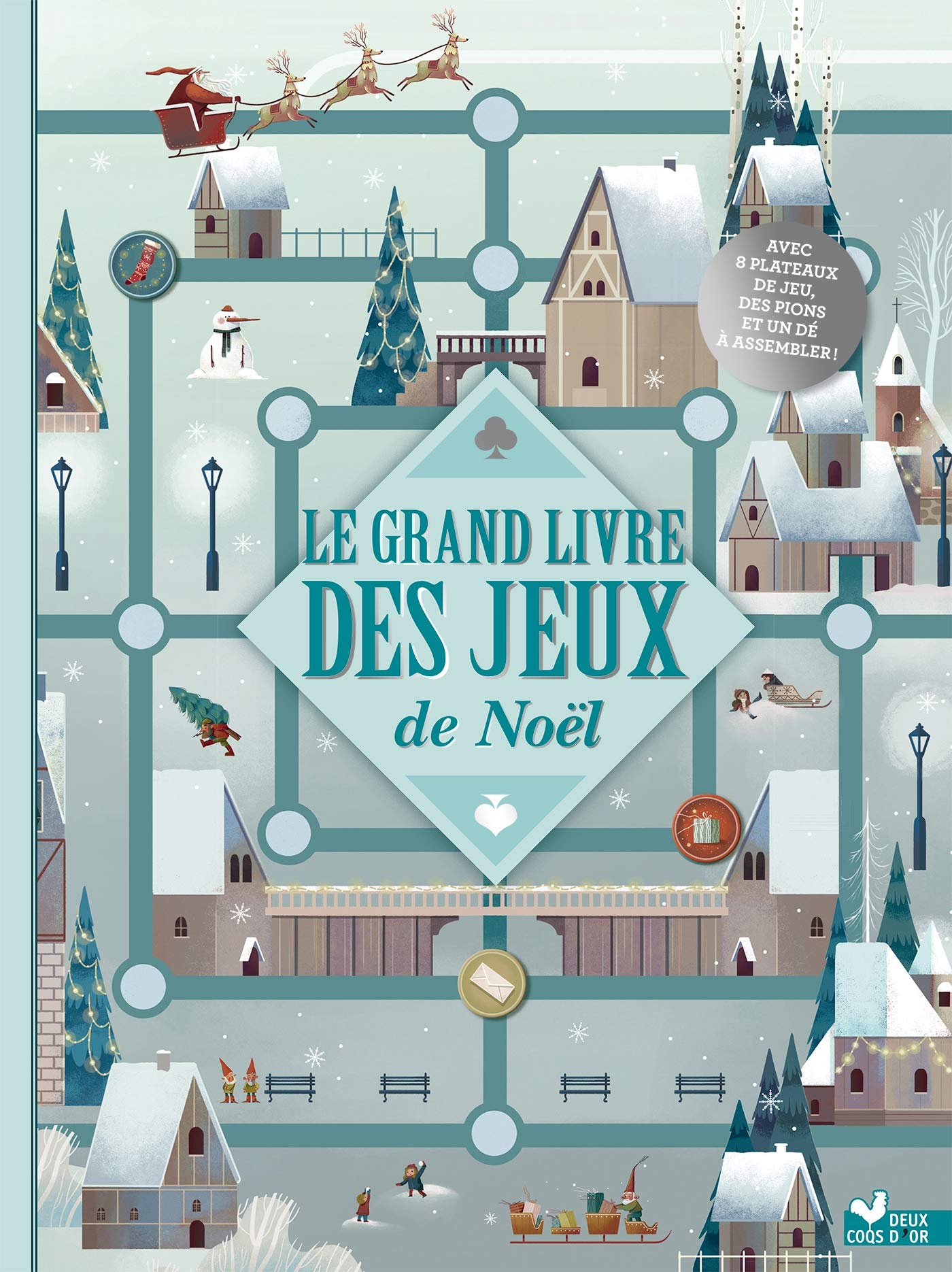 Le grand livre des jeux Noel - livre avec plateaux et pions book