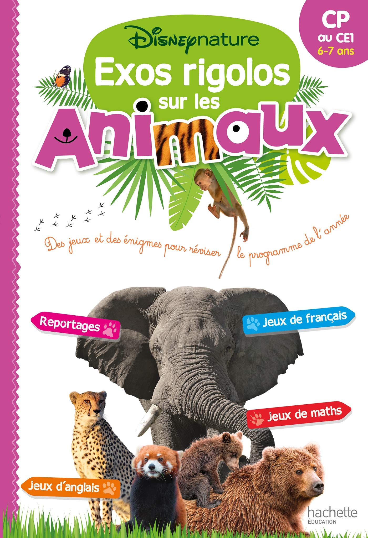 Disney Nature - Exos rigolos sur les animaux - CP book