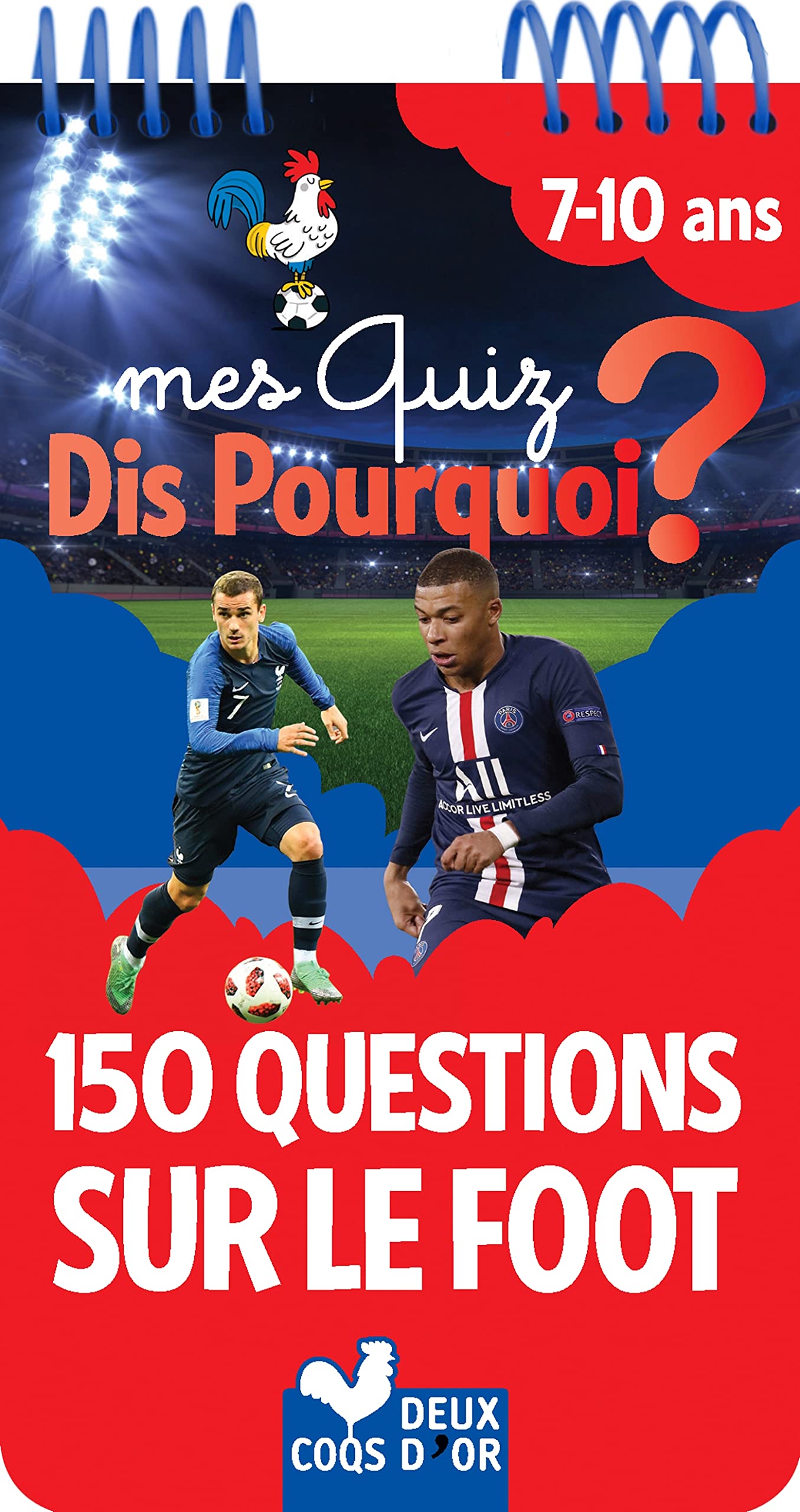 Mes quiz dis pourquoi ? 150 questions Foot - bloc à spirale Leisure & Fun