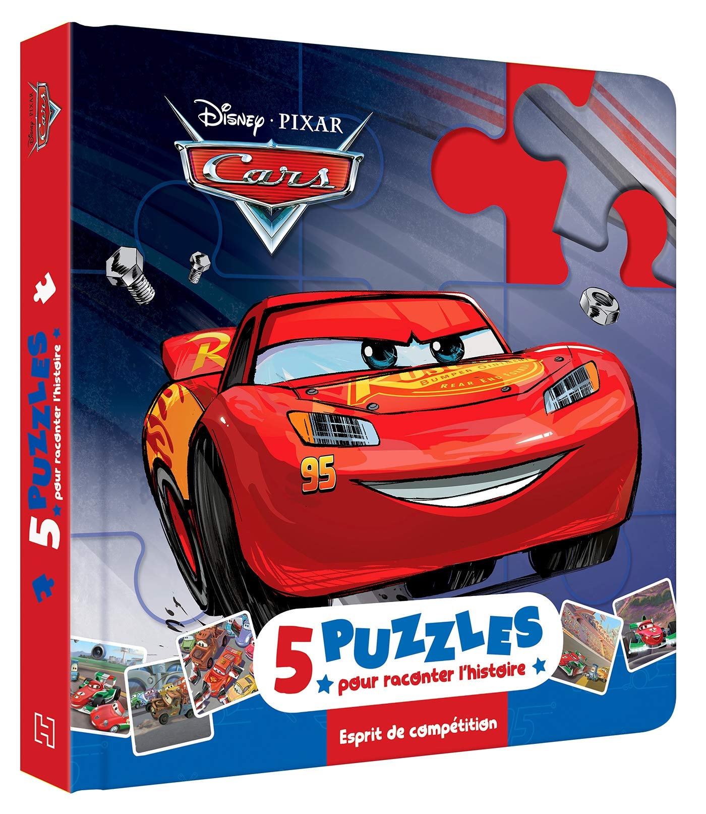 CARS - Mon Petit Livre Puzzle - 5 puzzles 9 pièces - Disney Pixar Tiptoi & Games