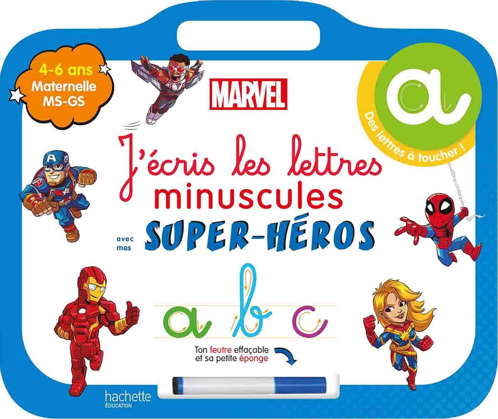 Disney - Mes super-héros Marvel - Ardoise J'écris les lettres minuscules (4-6 ans) book