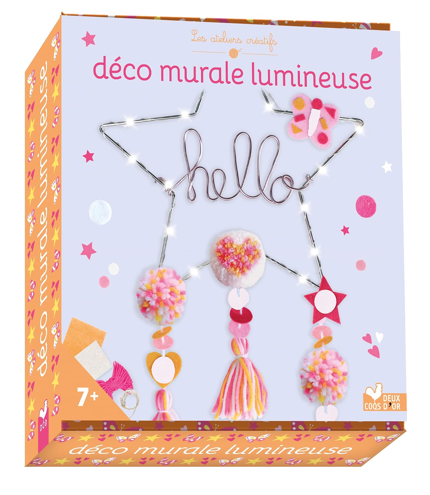 Décoration murale lumineuse - coffret avec accessoires book