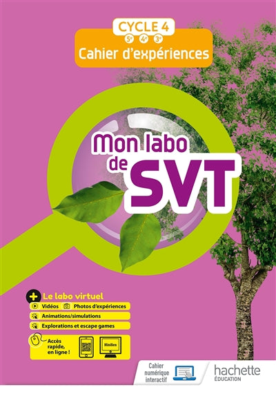 Product Image: Mon labo de SVT : cahier d'expériences, cycle 4, 5e, 4e, 3e