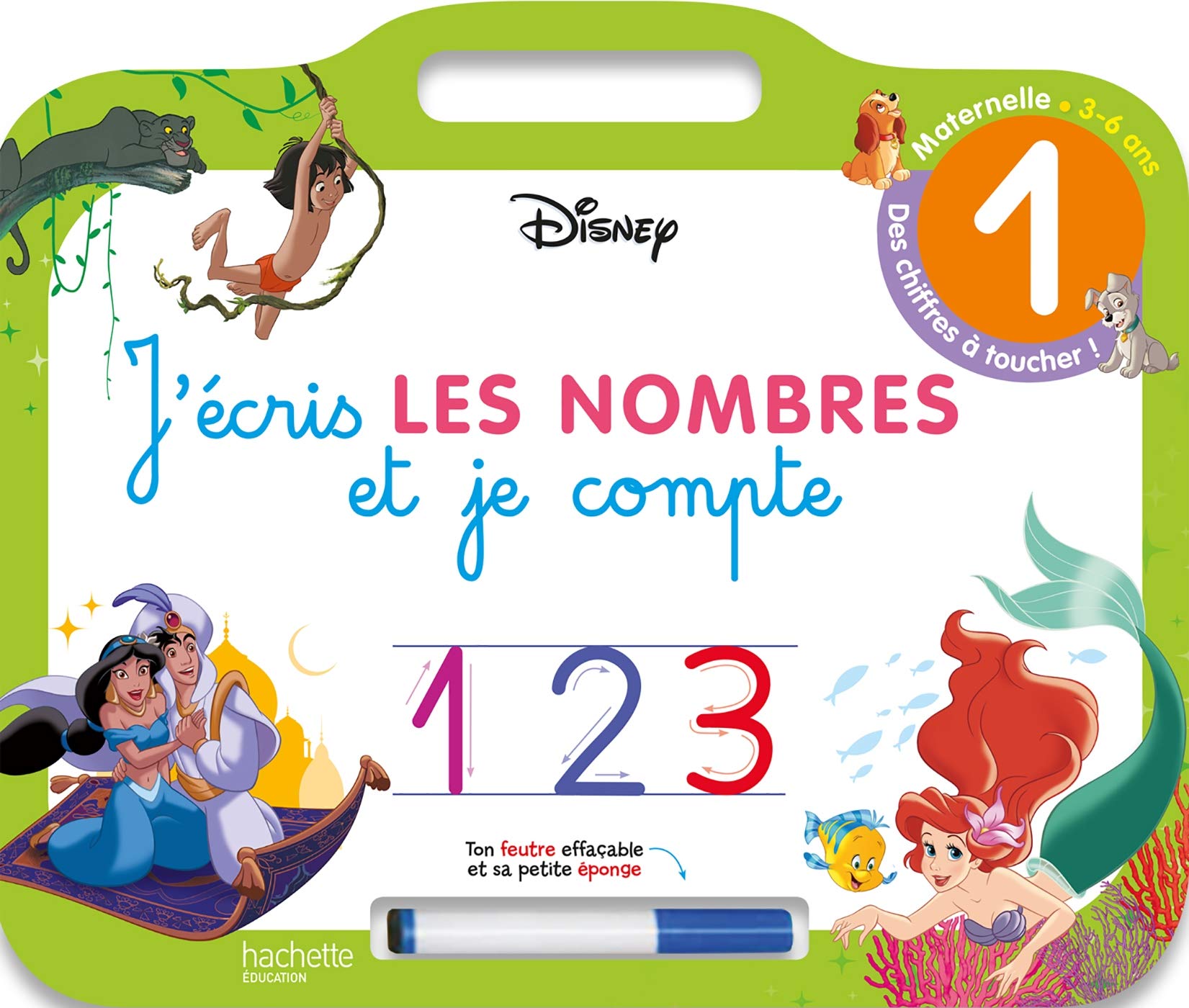 Disney - Les Grands Classiques Disney - Ardoise J'écris les nombres et je compte (3-6 ans) Study Guides