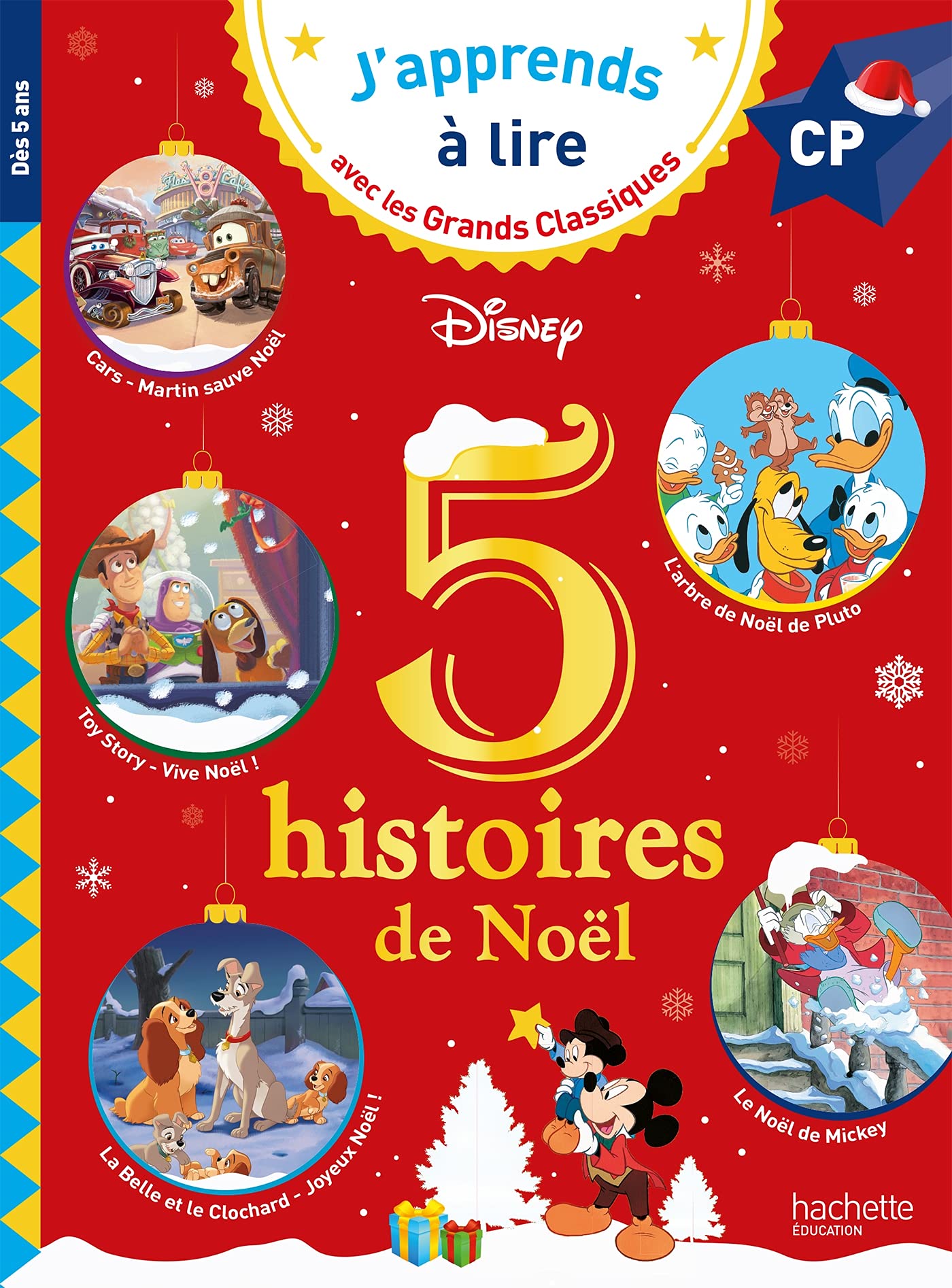 Disney - 5 histoires de Noël CP niveaux 1, 2, 3: CP Niveau 1, 2 Novels & Short Stories