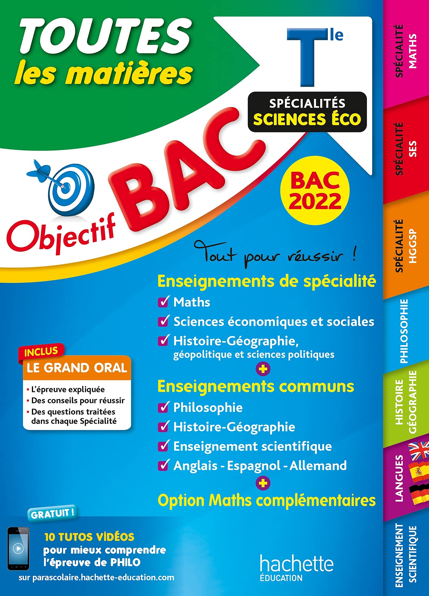 Objectif Bac Toutes les Matières Term Spécialités Sciences Eco BAC 2022 Professional & Reference Books
