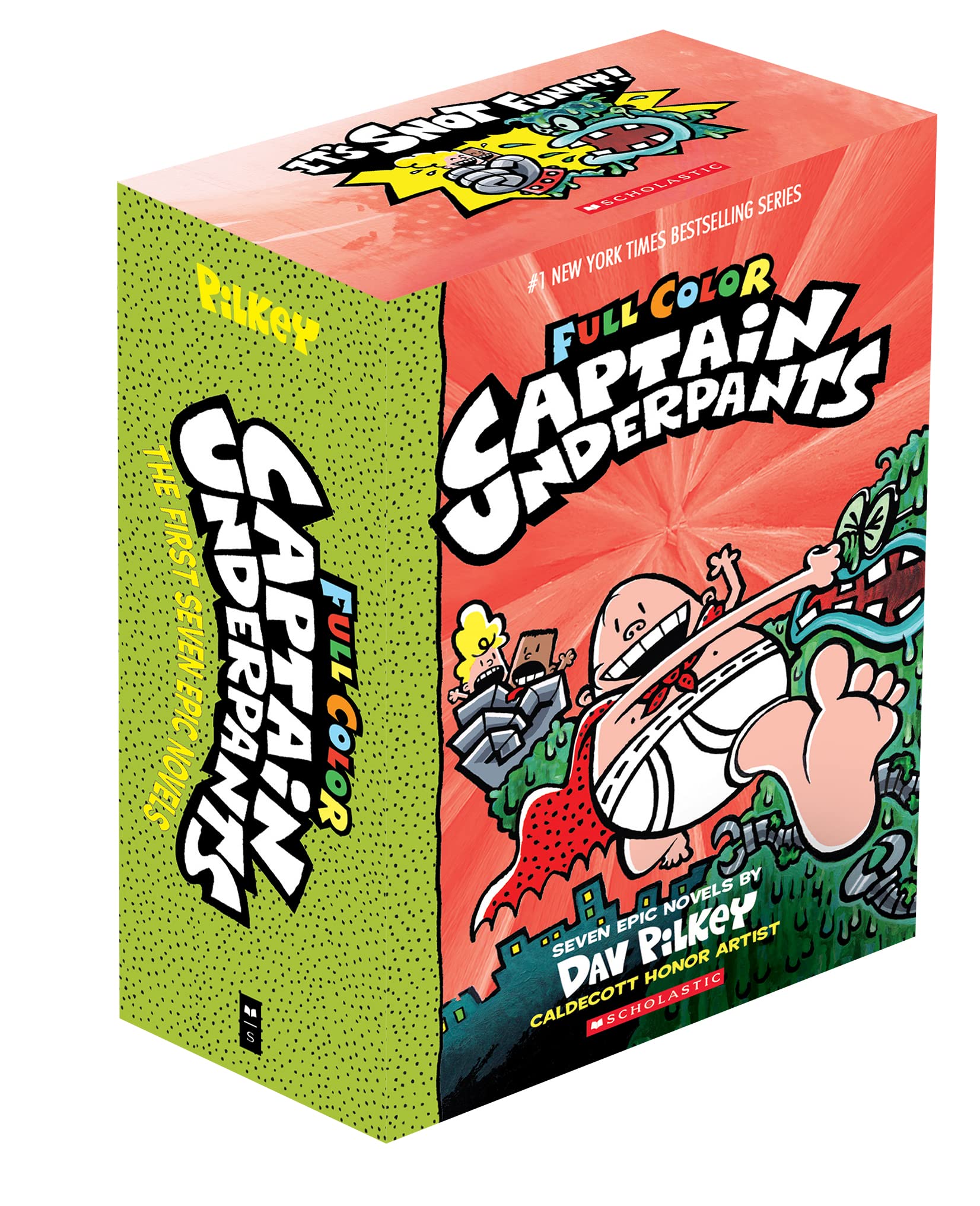 Captain Underpants Full Color Edition Box of 7 Books Books