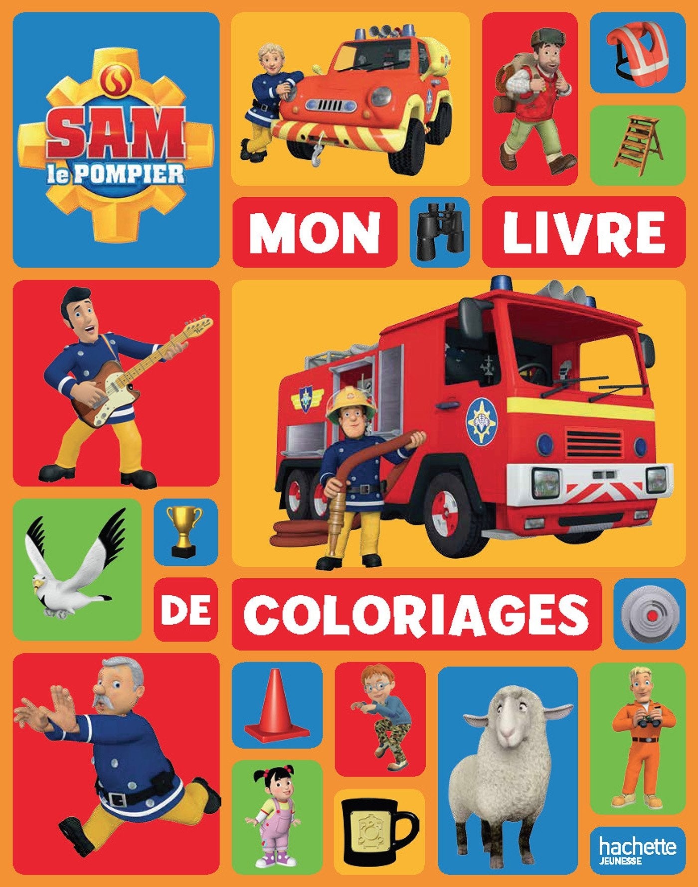 Mon livre de coloriages Sam le pompier book