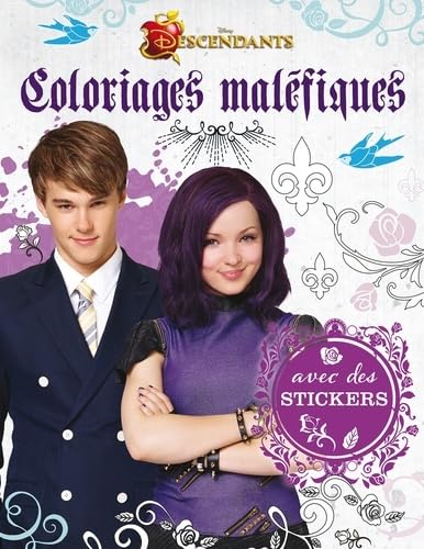 Coloriages maléfiques Descendants: Avec des stickers book