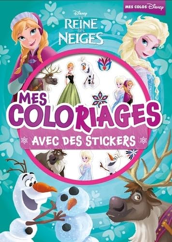 Mes coloriages avec des stickers La Reine des neiges book