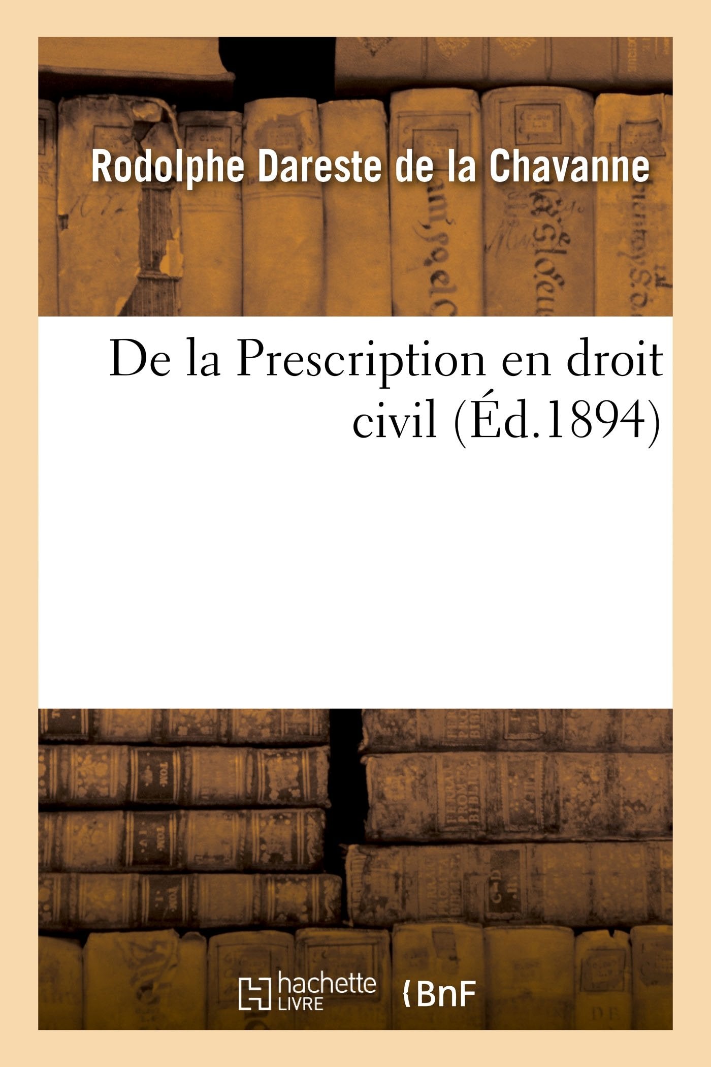 De la Prescription en droit civil book