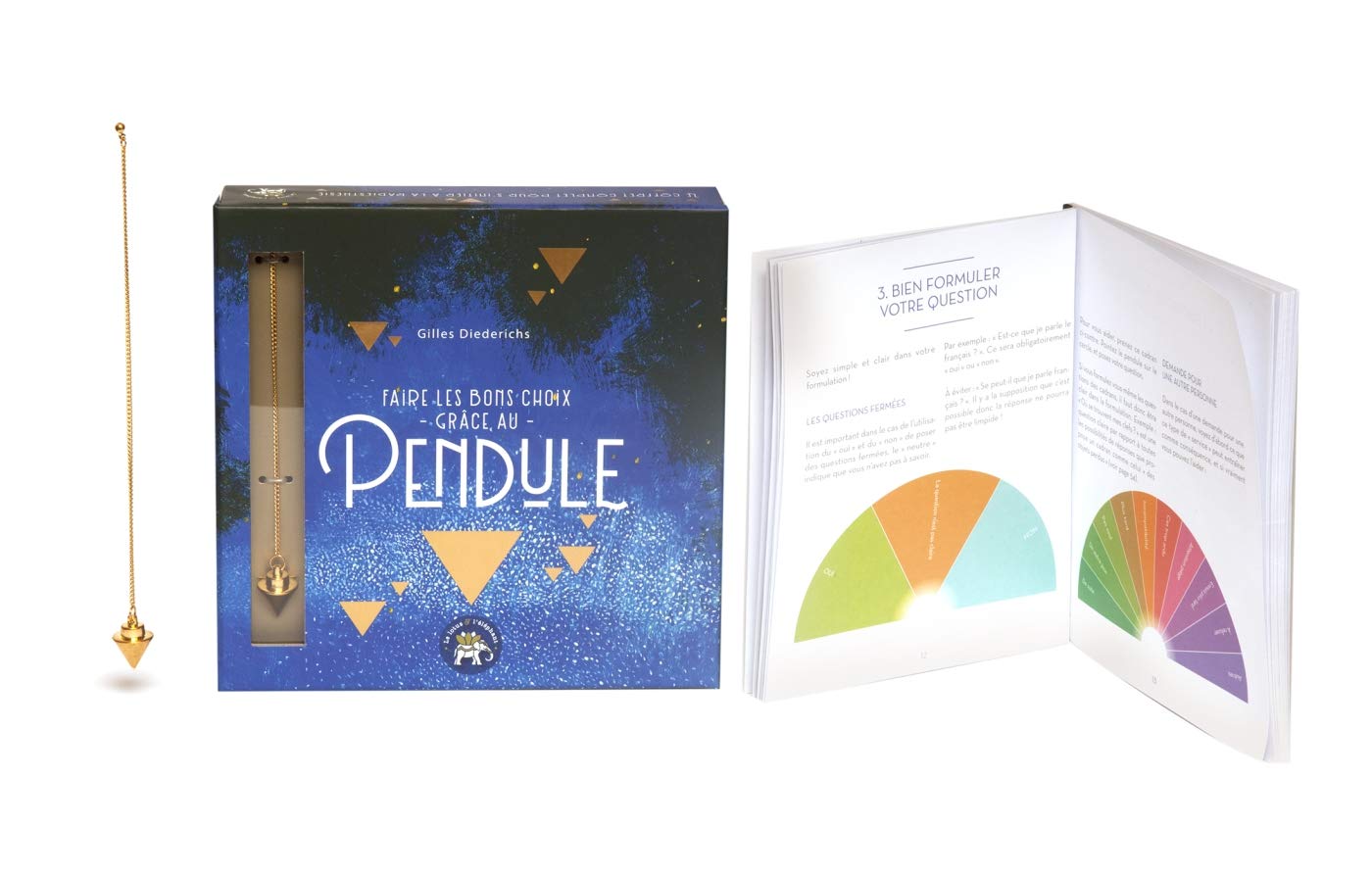 Coffret Faire les bons choix grâce au pendule book