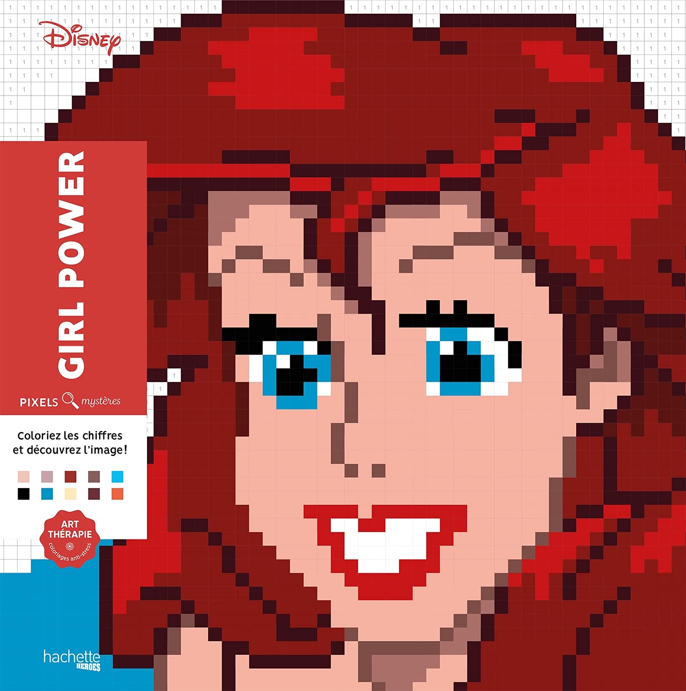 Carrés Mystères Disney Girl Power: 60 coloriages en pixel magique Leisure & Fun