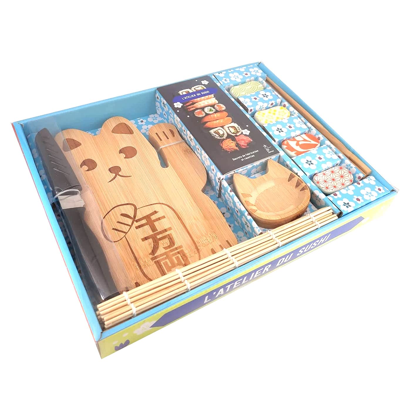 Coffret L'atelier du sushi: Secrets de fabrication et recettes book