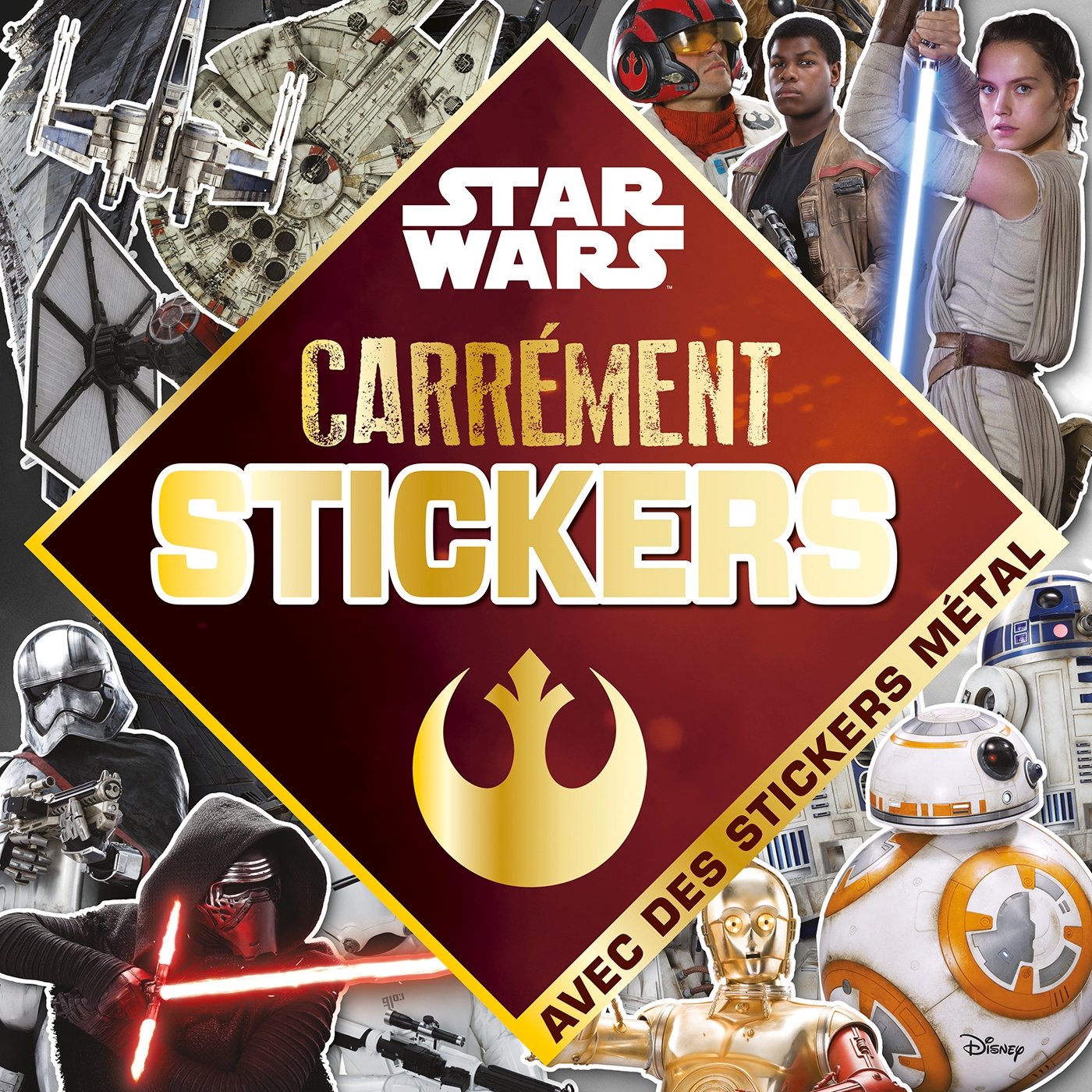Rey, Star Wars VII, CARREMENT STICKERS book