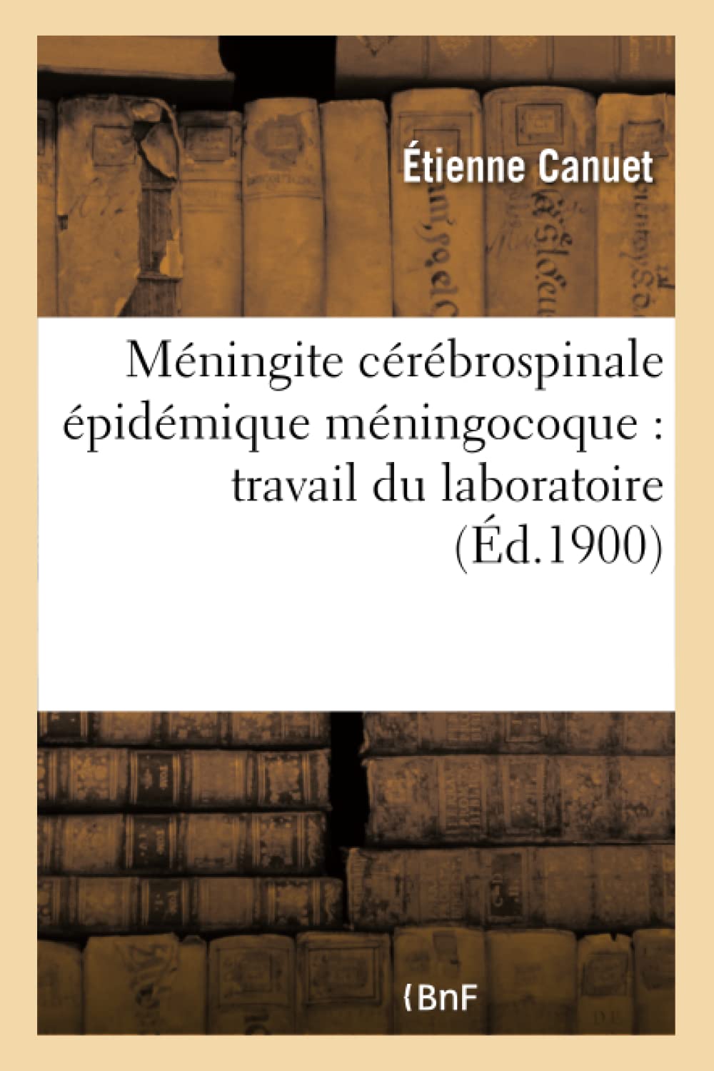 Méningite cérébrospinale épidémique méningocoque : travail du laboratoire book