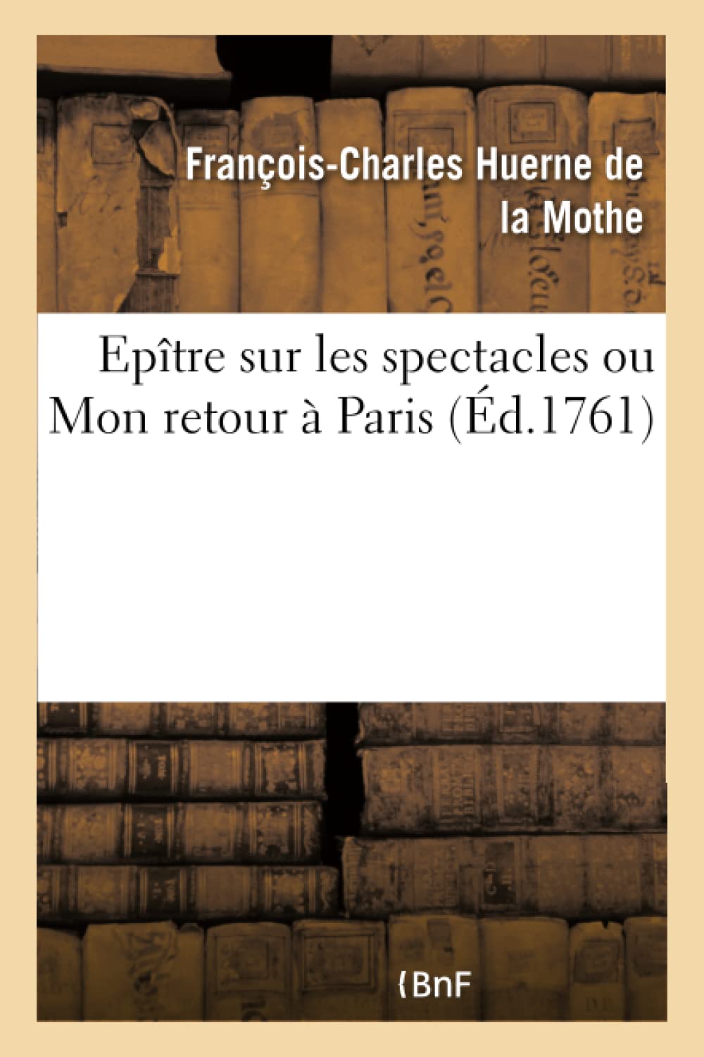 Epître sur les spectacles ou Mon retour à Paris book