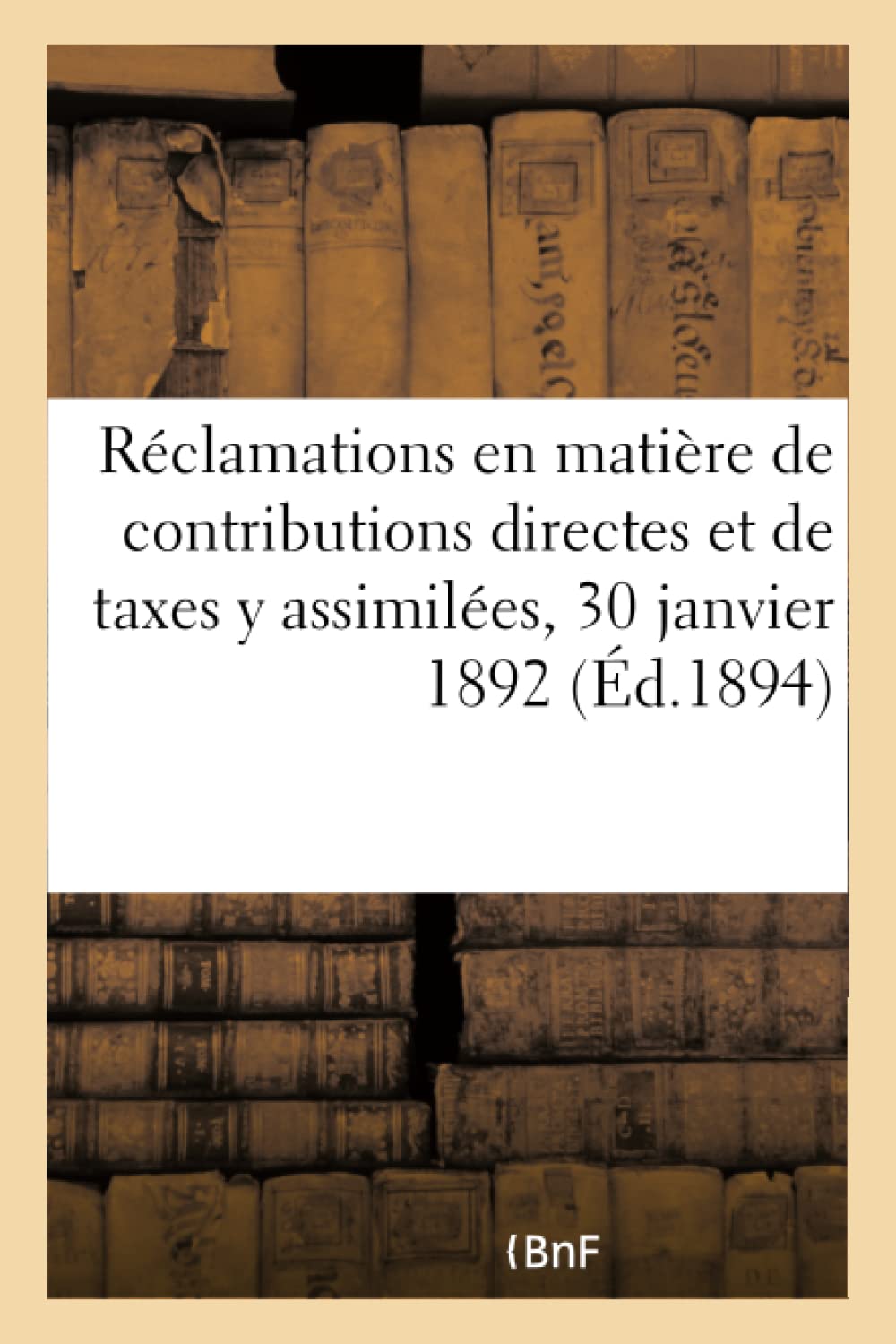 Ministère des finances. Instruction générale sur les réclamations book
