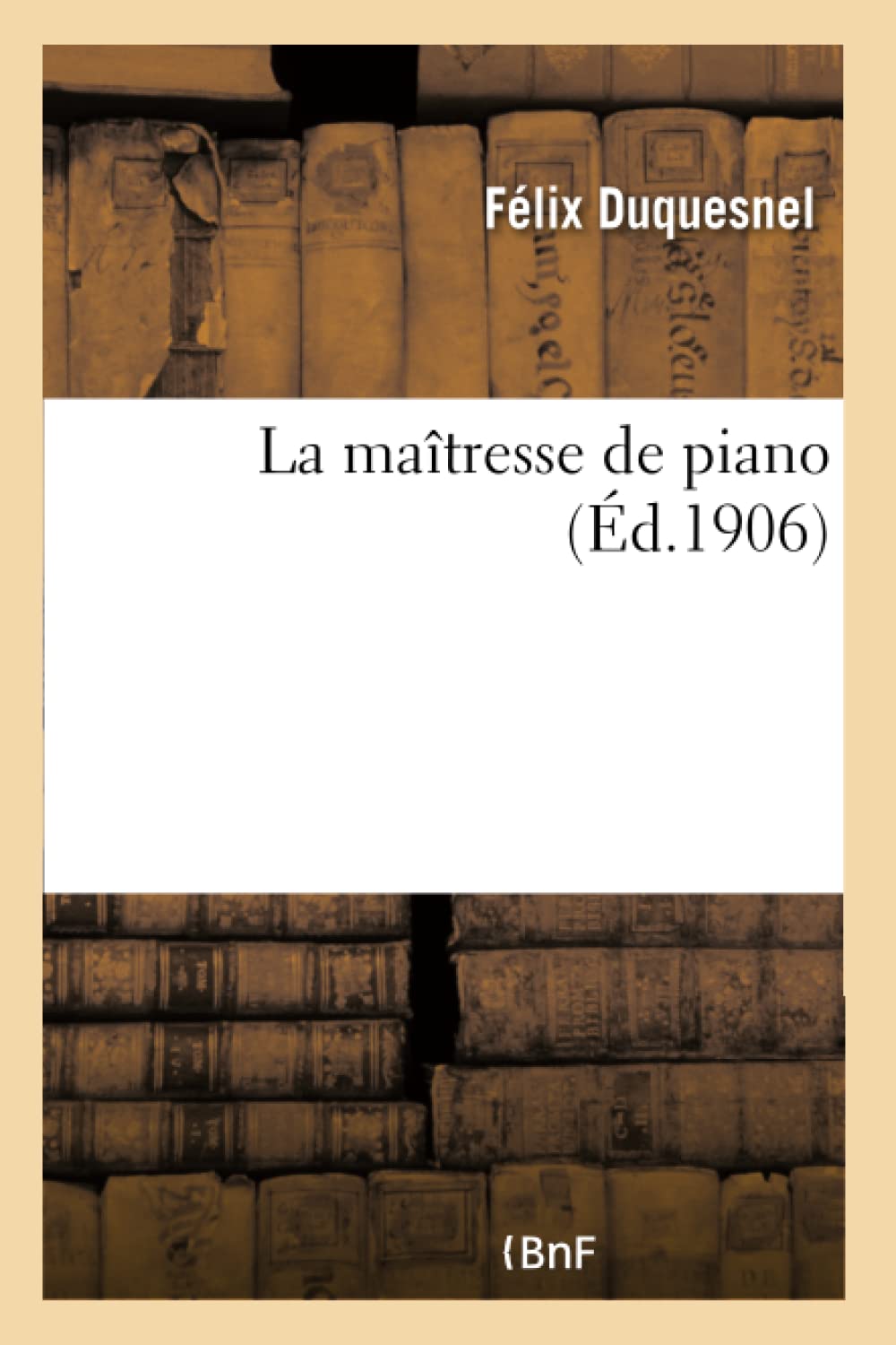 La maîtresse de piano book